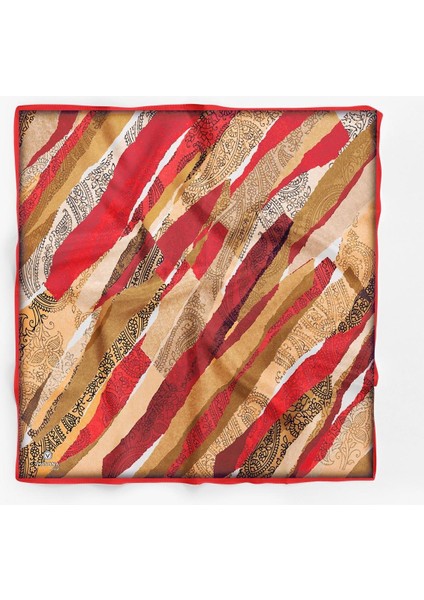 %100 Ipek Kadın Desenli Bandana 80X80 fiyatları