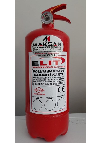 2kg Kkt Yangın Söndürme Cihazı