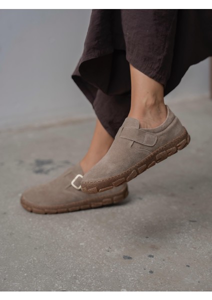 Hiva Bej Hakiki Süet Kadın Makosen