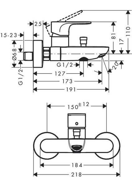 Rebris S Tek Kollu Banyobataryası Aplike 72440000 modelleri