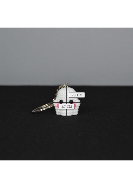 3D Örgü Görünümlü Model Beyaz Hayalet Çanta Süsü ve Anahtarlık fiyatları