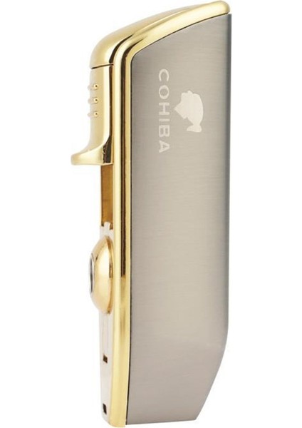 3 Torch Pürmüz Gunmetal Yan Ağız Puro Çakmağı