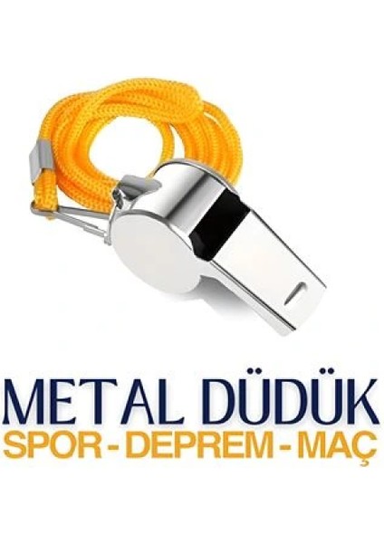 Metal Spor ve Deprem Düdüğü Sigefriedo Design