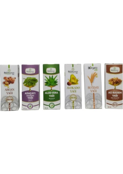 Biorganix Argan + Adaçayı +Aloevera +Avakado +Buğday +Acıbadem Yağı Cilt Bakım