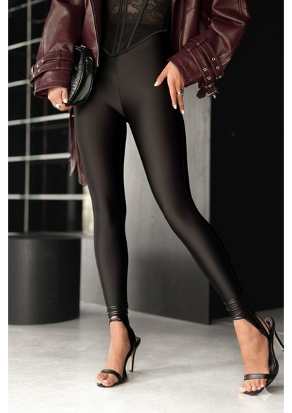 Kadın Yüksek Bel Topuk Altından Geçmeli Dalgıç Tayt modelleri