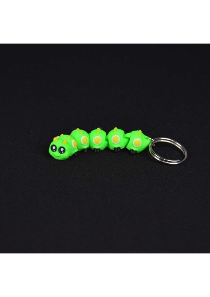 3D Hareketli Eklemli Yeşil Tırtıl Çanta Süsü ve Anahtarlık fırsatları