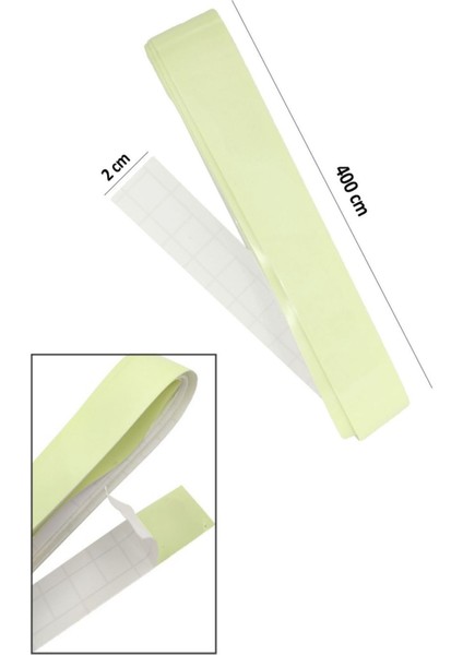 Karanlıkta Işık Veren Yansıyan 4 Metre Fosforlu Yeşil Şerit Bant fiyatları