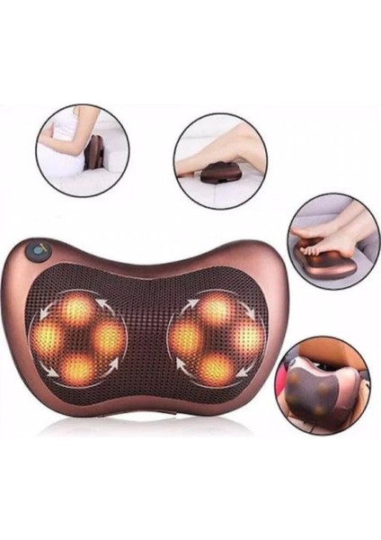 Masaj Aleti Yastığı Ovmalı Yastık Çift Motorlu