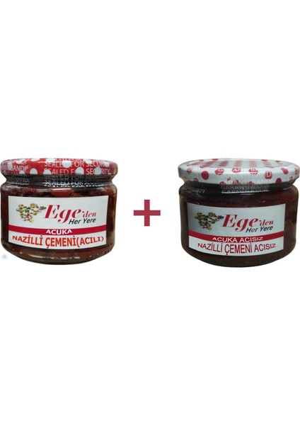 Nazilli Çemeni Acılı ve Acısız 325 Gr.(Ikili Set)