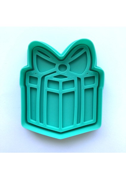 Büyük Hediye Kutusu Kurabiye Kalıbı ve Damga Seti | Doğum Günü, Yılbaşı, Kutlama Temalı Parti | Şeker Hamuru, Kil Şekillendirici fiyatları