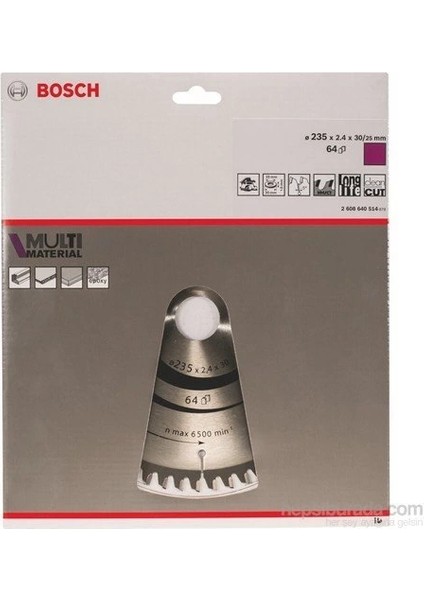 Bfs Bosch Multimaterial 235X2,4X30/25 mm 64 Diş Testere fiyatları