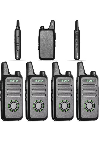 4 Adet Baofeng Tkstar Redline Wln C1 Plus Baofeng Type-C Şarjlı Pmr 446 Türkçe Konuşan LCD Göstergeli El Telsizi