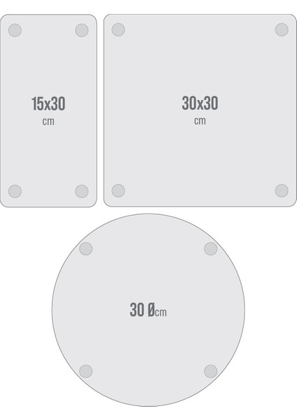Cam Sunum Servis Tabağı 3'lü Karma Set Kitchenware Desenli modelleri