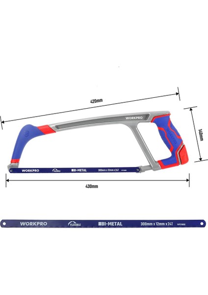 WP215027 300MM Bı-Metal 24 Tpı Ağır Hizmet Tipi Demir Testeresi fiyatları