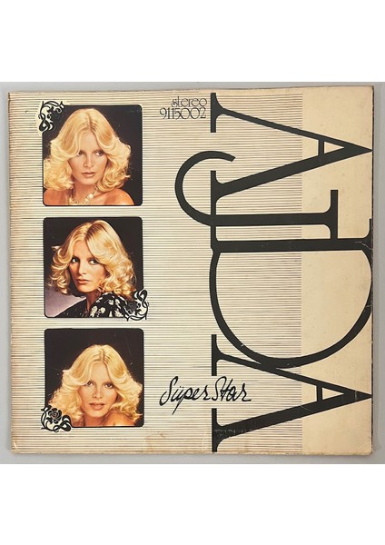 Ajda Pekkan Superstar 1 Lp Plak (Orijinal 1977 Dönem Baskı Plak Plak Ucunda Atık Mevcuttur)