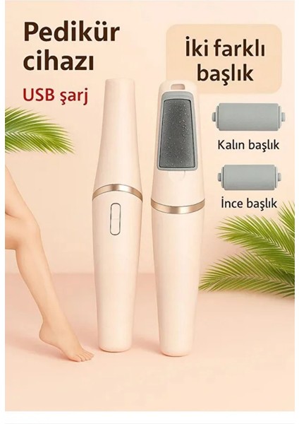 Şarjlı Ayak Tabanı Bakım Törpüsü Elektrikli Topuk Temizleme Makinası Nasır Sökücü