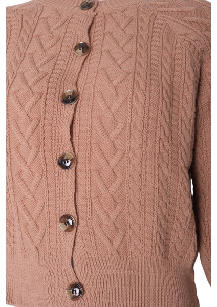 Kadın Triko Crop Hırka