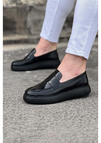 Kömür Rugan Erkek Casual Ayakkabı