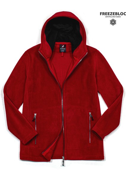 Kadın Marısol Normal Kesim Fermuarlı Kapüşonlu Polar Fleece Ceket fiyatları