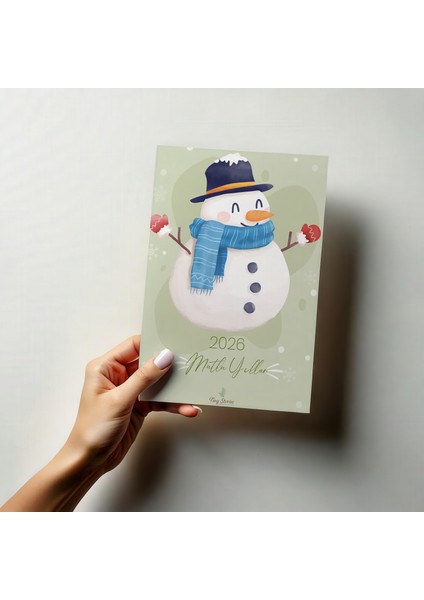 3'lü Yılbaşı Kutlama Kartı Seti/ Kartpostal