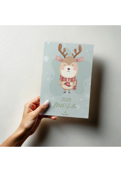 3'lü Yılbaşı Kutlama Kartı Seti/ Kartpostal modelleri