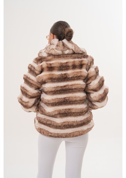 Şal Yaka Desenli Çinçila Ceket indirimleri