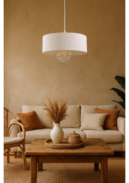 Oval Lüks Beton Görünümlü Modern Avize Vegan Toz Tutmayan Salon, Mutfak, Oturma Odası fiyatları