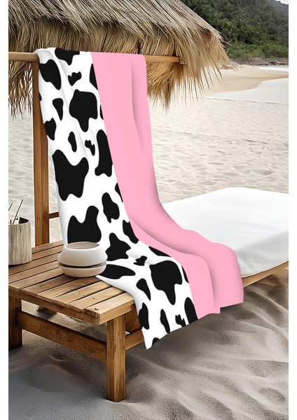 Dijital Baskı Plaj Deniz Havlusu Leopar Desenli Peştamal HVL0190 modelleri