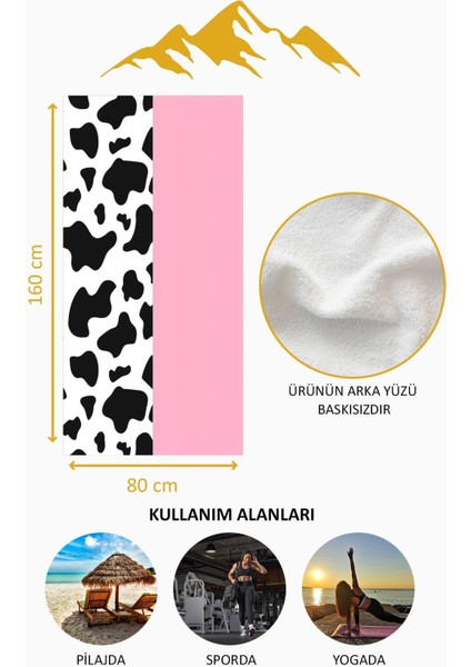 Dijital Baskı Plaj Deniz Havlusu Leopar Desenli Peştamal HVL0190 fırsatları