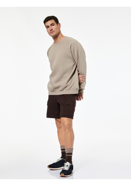 Beli Bağcıklı Rahat Kalıp Kargo Cepli Spor Şort fiyatları