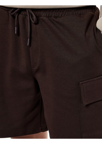 Beli Bağcıklı Rahat Kalıp Kargo Cepli Spor Şort indirimleri