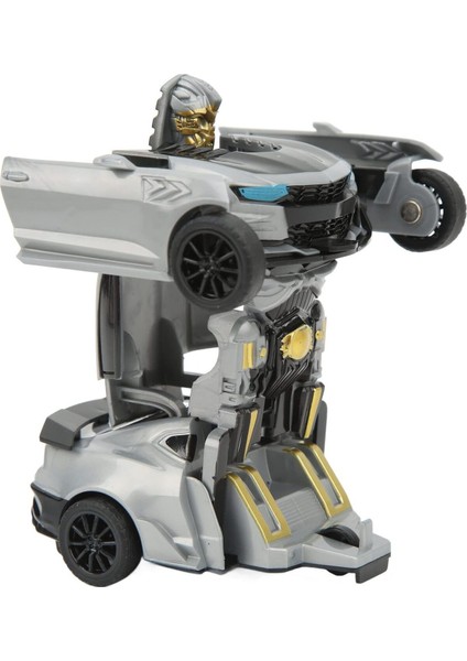 Tek Tuşla Robota Dönüşen Gri 14 cm Oyuncak Araba Yeni Model (Kutusuz Üründür) fırsatları