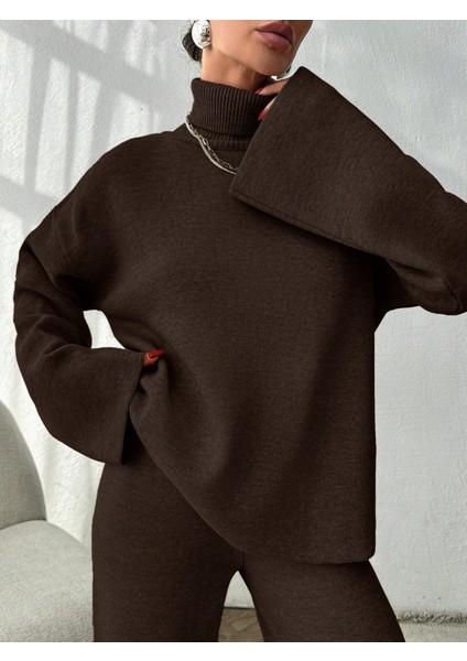 Kadın Acı Kahve Triko Takım fırsatları