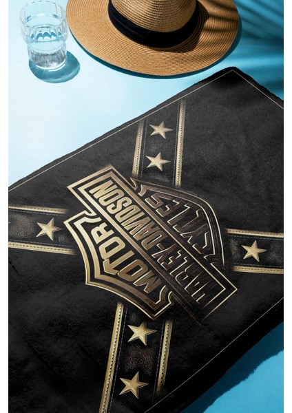 Dijital Baskı Plaj Deniz Havlusu Motor Desenli Peştamal HVL0079 fiyatları