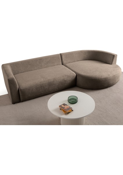 Venezia Köşe Koltuk Kahverengi Sağ Köşe
