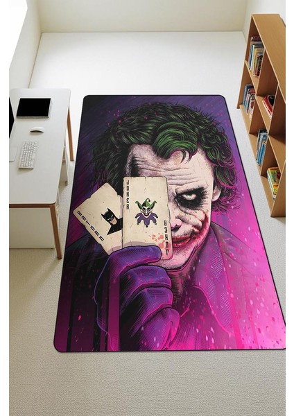 Parlak Kadife Kumaş Dijital Baskı Dot Kaymaz Tabanlı Çocuk ve Genç Odası Halısı H0525