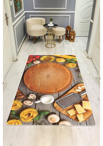 Mutfak Tezgahı Desenli Dijital Baskı Kaymaz Taban Mutfak Halısı H0047 fiyatları