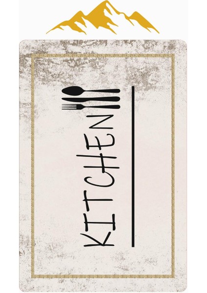 Kitchen Desenli Dijital Baskı Kaymaz Taban Mutfak Halısı H0056 modelleri