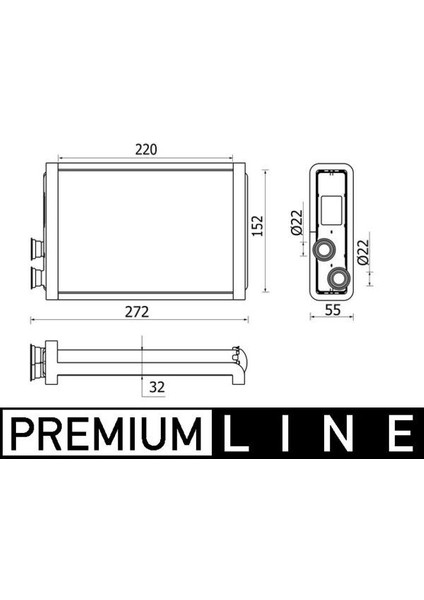 AH37000P Kalorıfer Radyatoru Bmw G30 F90 G11 G12 64119361712