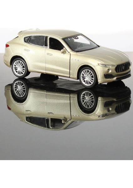 Maserati Levante Bej Çek Bırak Metal Model Oyuncak Araba 12 cm