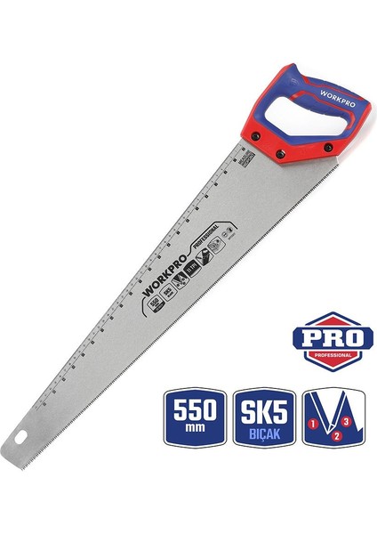 WP215012 550MM Sk5 11 Tpı Ağır Hizmet Tipi El Testeresi