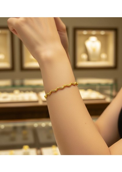 10 gr (GRAM) Desenli Zikzak Ajda Yatırımlık 22 Ayar Altın modelleri