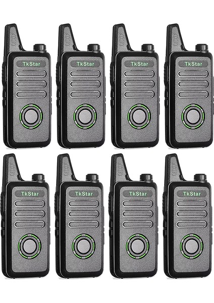 8 Adet Baofeng Tkstar Redline Wln C1 Plus Baofeng Type-C Şarjlı Pmr 446 Türkçe Konuşan LCD Göstergeli El Telsizi