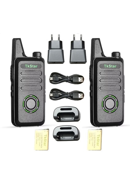 8 Adet Baofeng Tkstar Redline Wln C1 Plus Baofeng Type-C Şarjlı Pmr 446 Türkçe Konuşan LCD Göstergeli El Telsizi fırsatları