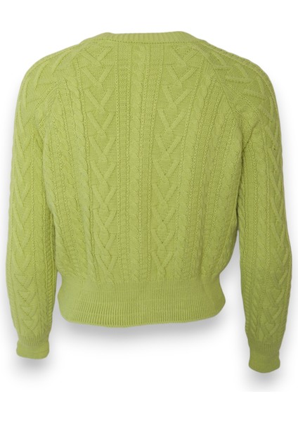 Kadın Triko Crop Hırka