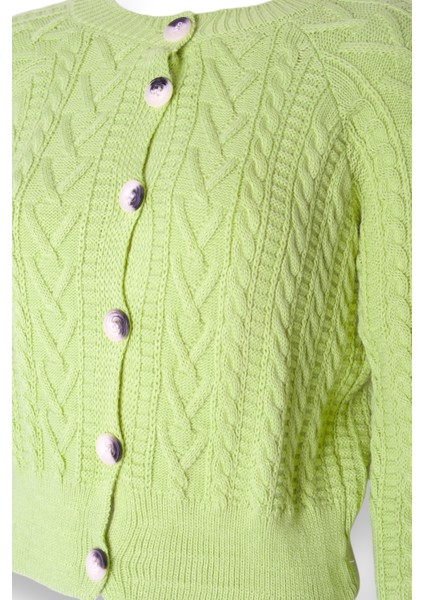 Kadın Triko Crop Hırka