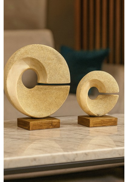 Dekoratif 2'li C Aksesuar - Traverten indirimleri