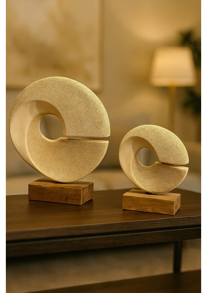 Dekoratif 2'li C Aksesuar - Traverten