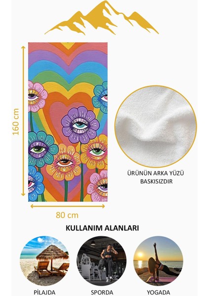 Dijital Baskı Plaj Deniz Havlusu Modern Desenli Peştamal HVL0076 fırsatları