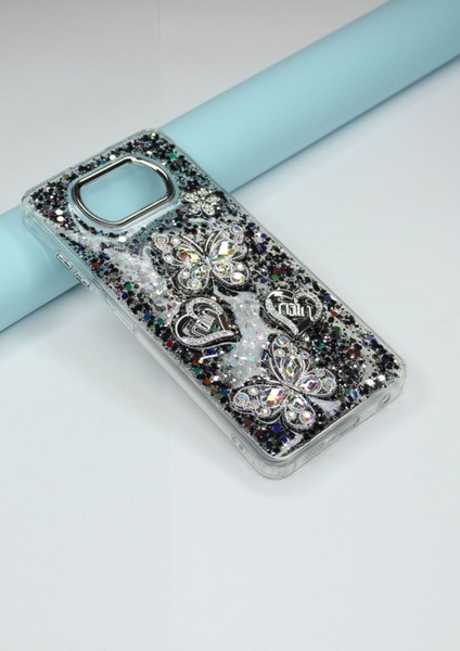 Poco X3 Pro Kılıf Kelebek Desenli Parlak Simli Kapak fiyatları